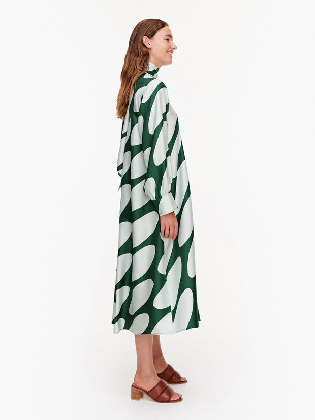 Aaltoilee Linssi mekko, vihreä
