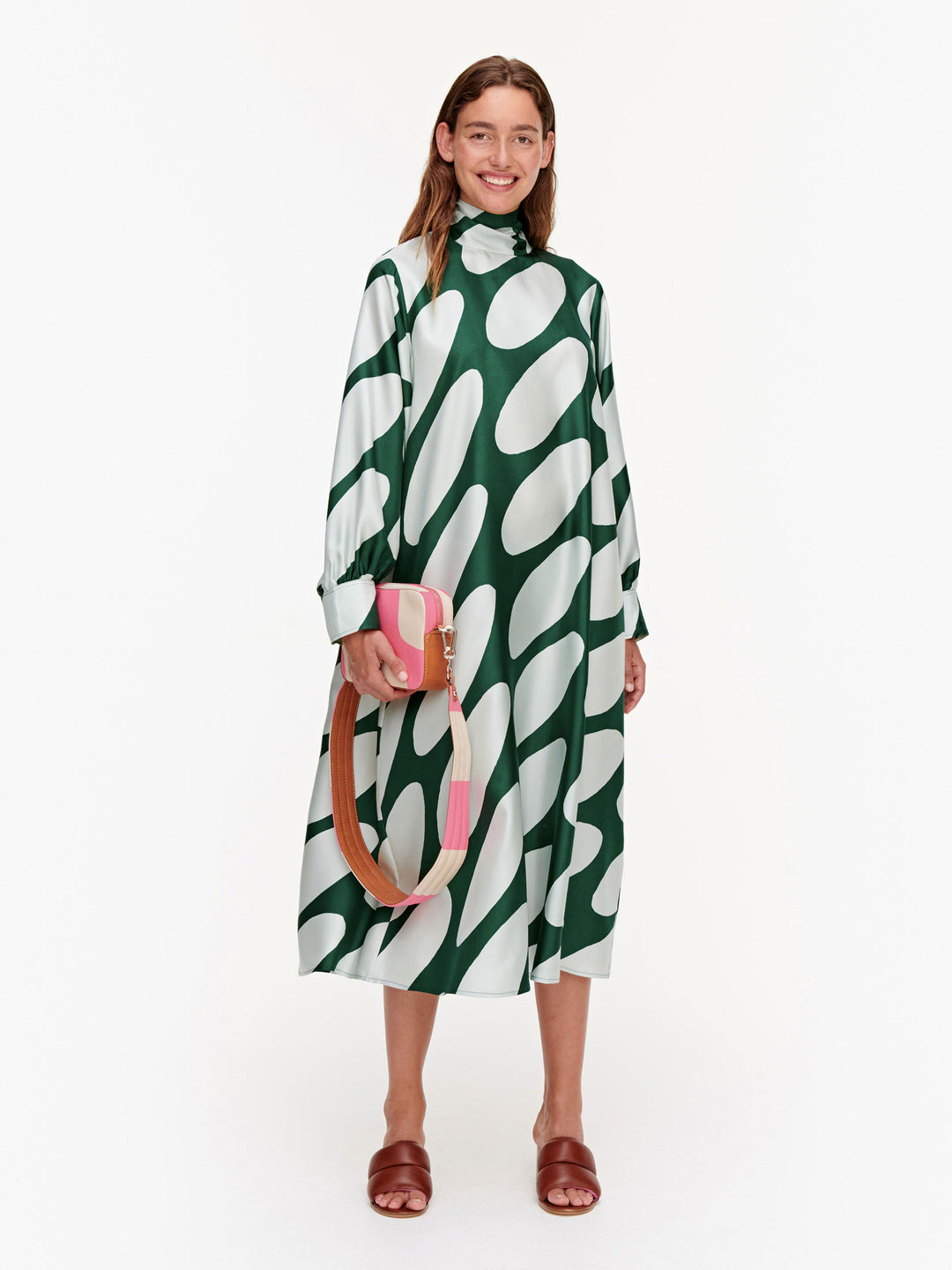 Aaltoilee Linssi mekko, vihreä